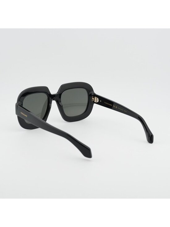 Salvatore Ferragamo SF2068SE 001 Sunglasses Black Butterfly Frame, Grey Lenses